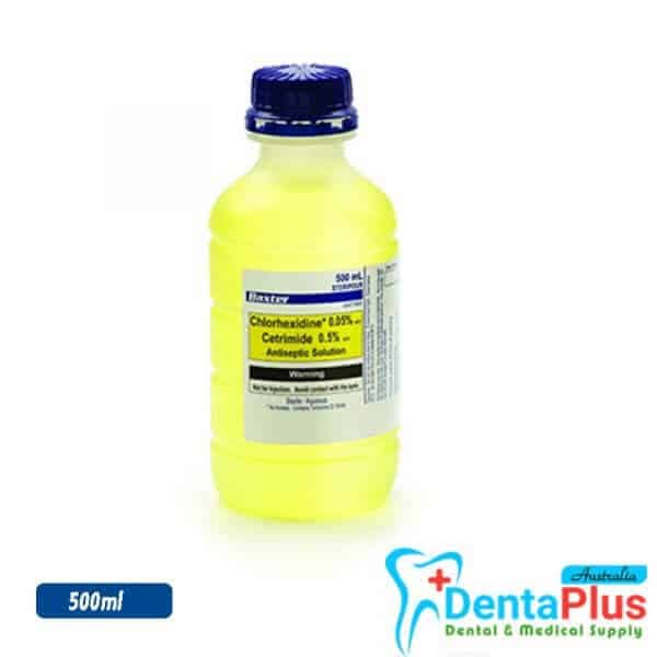 Chlorhexidine 0.05% Cetrimide 0.5% Yellow (Baxter) #500ml/btl