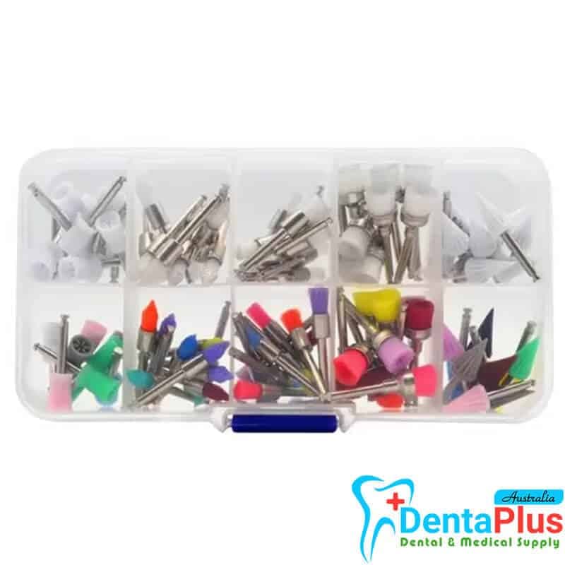 Mixed Types Disposable Dental Prophy Brush Cup R/A Latch Polishing Polisher (100pcs/pkt)